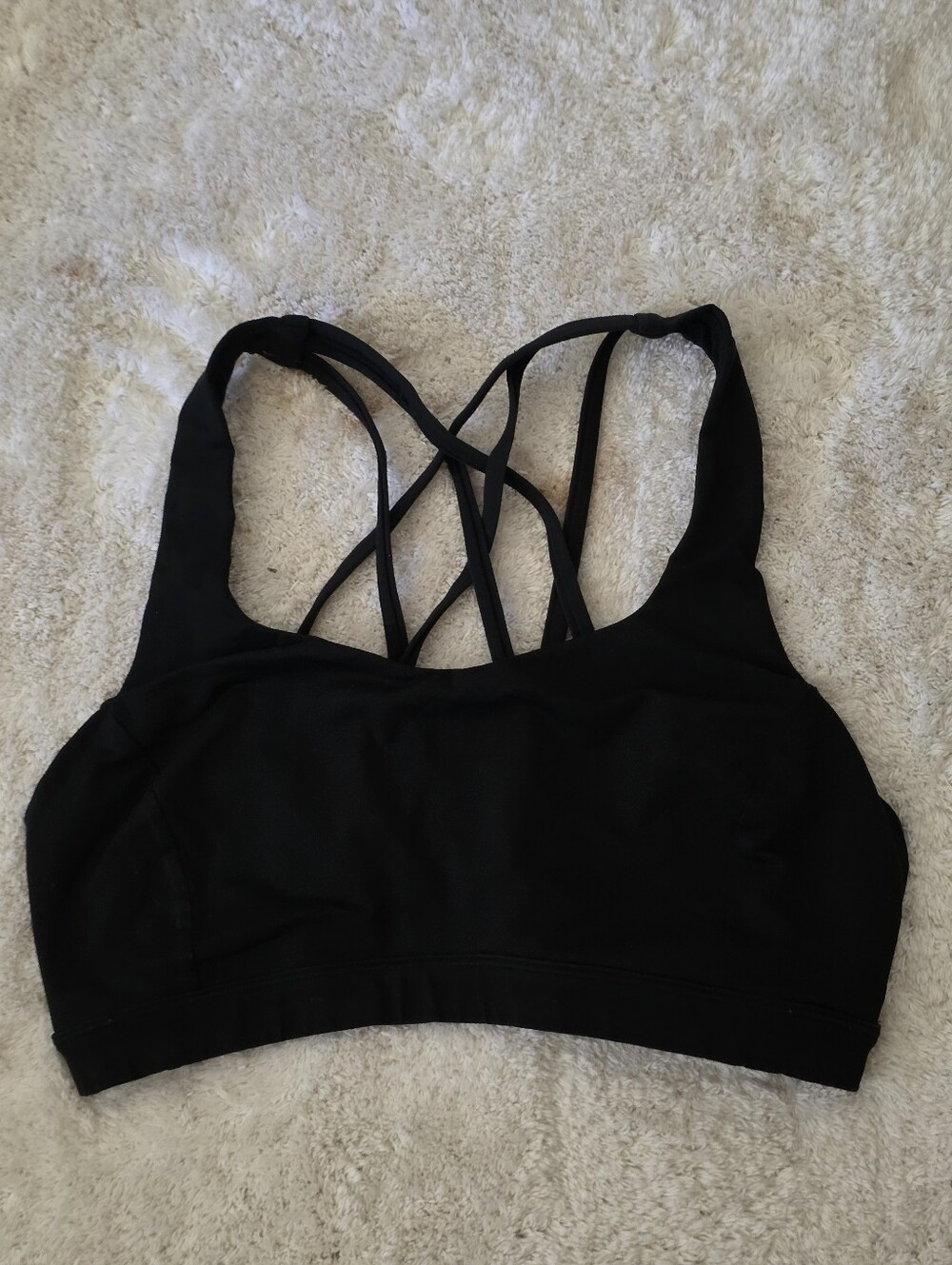 lululemon athletica Black Crisscross Strappy Sports Bra Size 4 - Picture 3 of 4